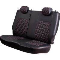 Чехлы Экокожа Турин Ромб на Peugeot 408 2012-2021 г.в.